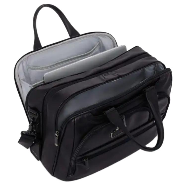 

TUMI Кожаный портфель Alpha Medium мужской черный