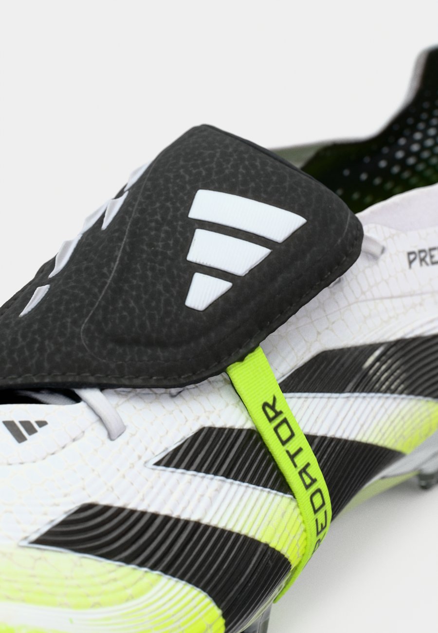 Кроссовки Adidas Performance PREDATOR ELITE FOLD-OVER TONGUE FIRM GROUND FOOTBALL BOOTS, Footwear Whitecore Black Lucid Lemon/White — фото 3