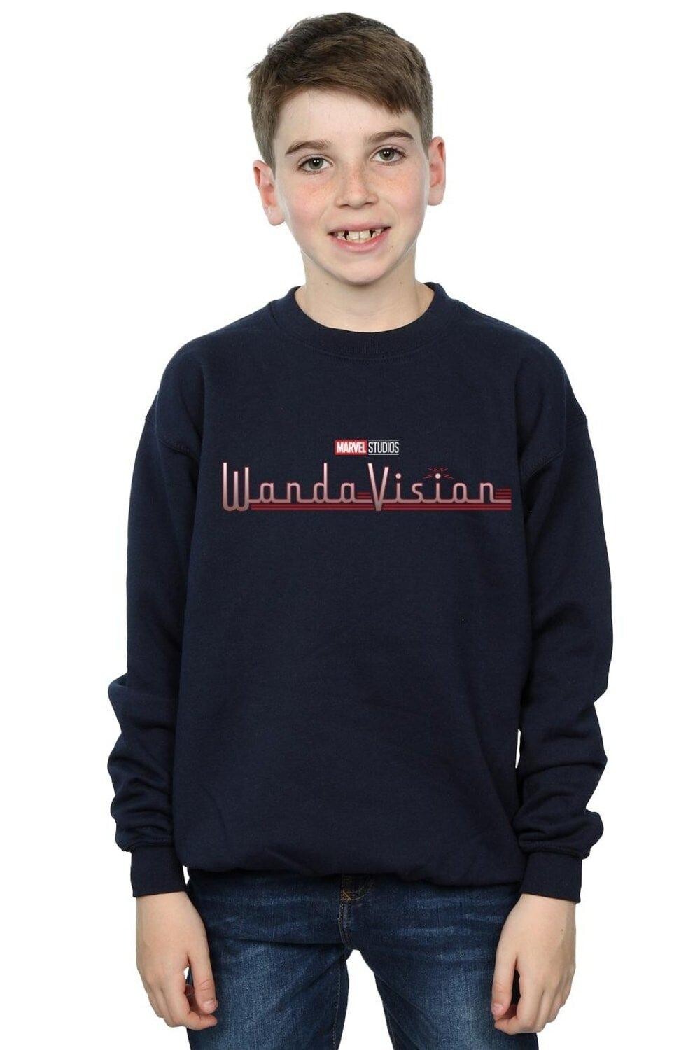 

Толстовка с логотипом WandaVision Marvel, темно-синий