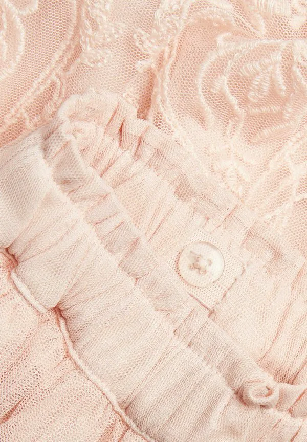 Вышитая юбка а-силуэта Newbie, Light Pink — фото 4