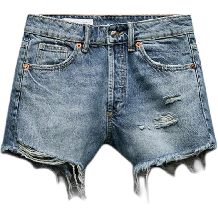 

Джинсовые шорты женские синие Zara