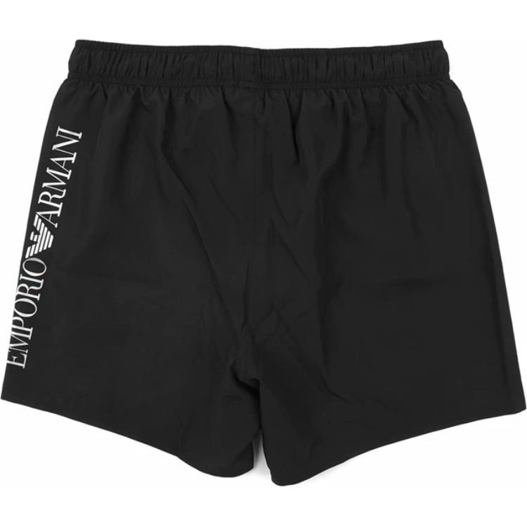 Шорты для плавания с принтом логотипа ea7 EMPORIO ARMANI, черный — фото 3