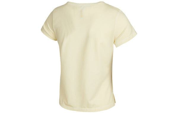 Футболка yoga dri fit training side quick dry short sleeve yellow Nike, желтый — фото 2