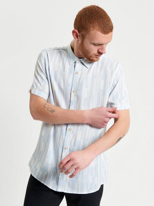 

Футболка Regular Fit с абстрактным принтом в стиле джаз Ben Sherman, Ice Blue