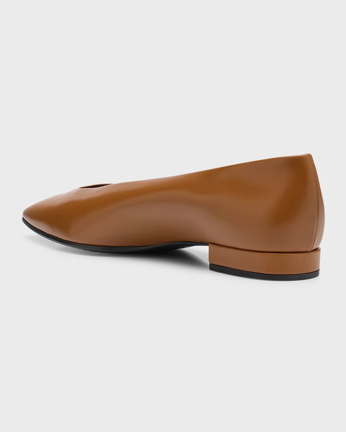 Балетки Rebecca из телячьей кожи Loro Piana, цвет Saddle Brown — фото 4