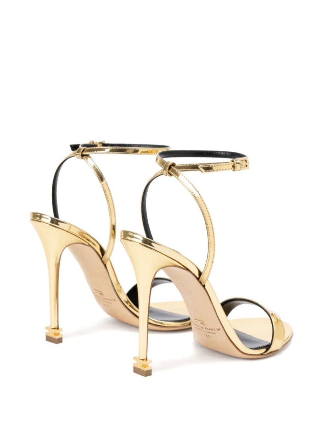Elisabetta Franchi сандалии Étoile 105 мм, золотистый