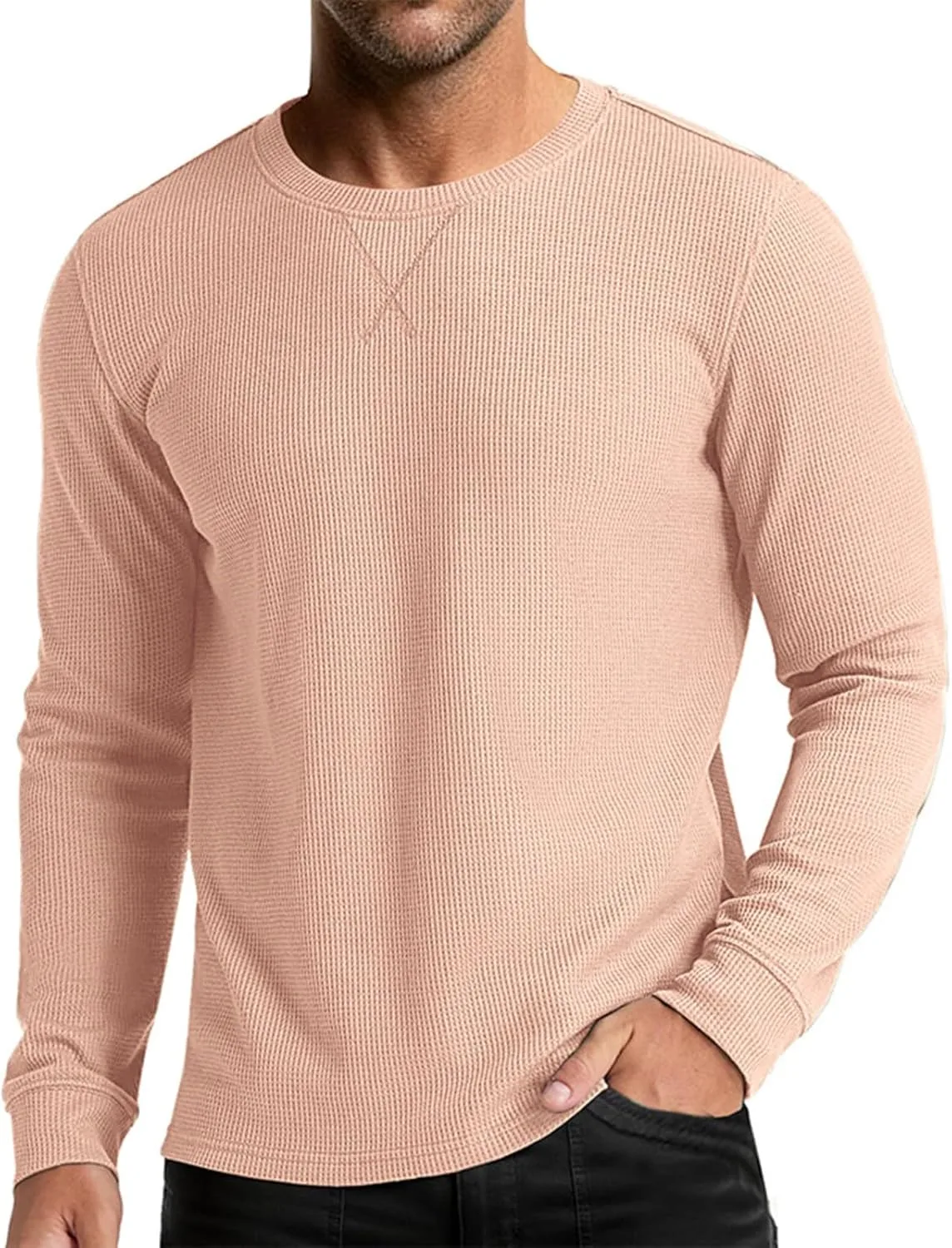 

Мужская футболка с длинным рукавом Crewneck Muscle Shirt, дышащая, быстросохнущая