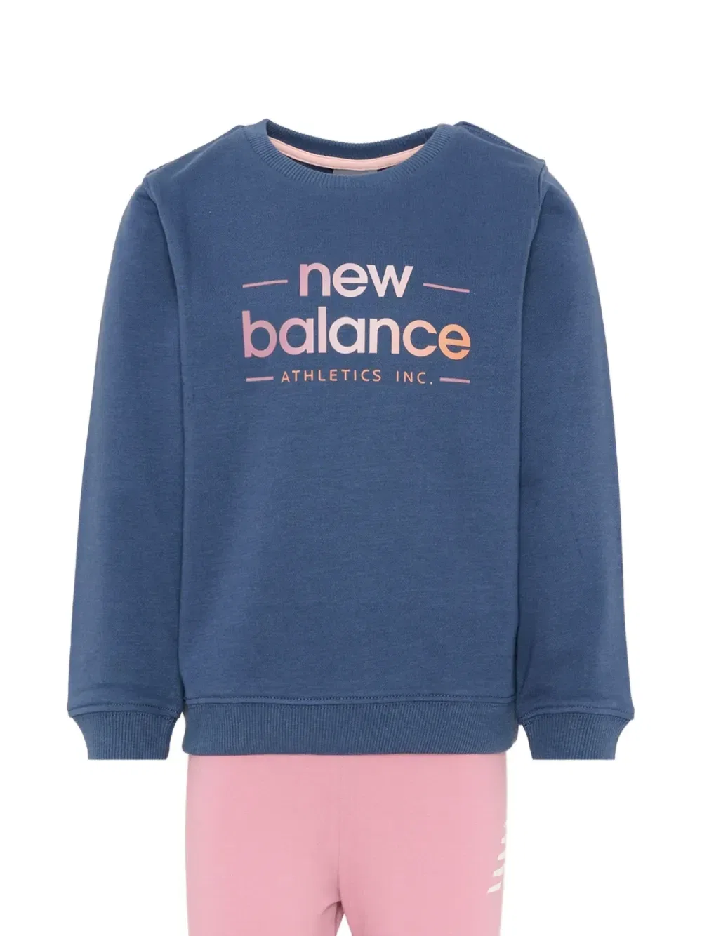Спортивный костюм с логотипом New Balance Kids, розовый — фото 4