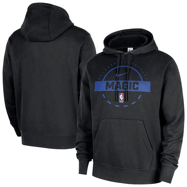 Мужской черный худи Orlando Magic 2025/26 authentic practice club pullover Nike