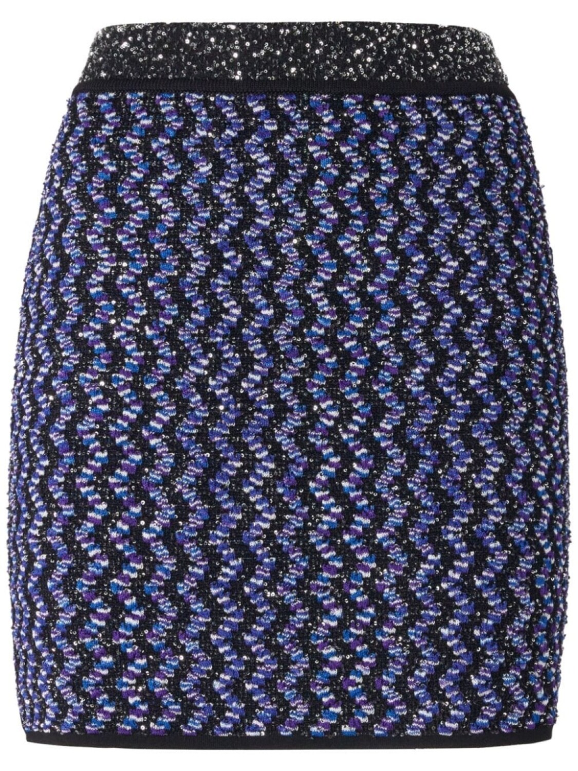 

Missoni юбка мини с узором зигзаг, синий