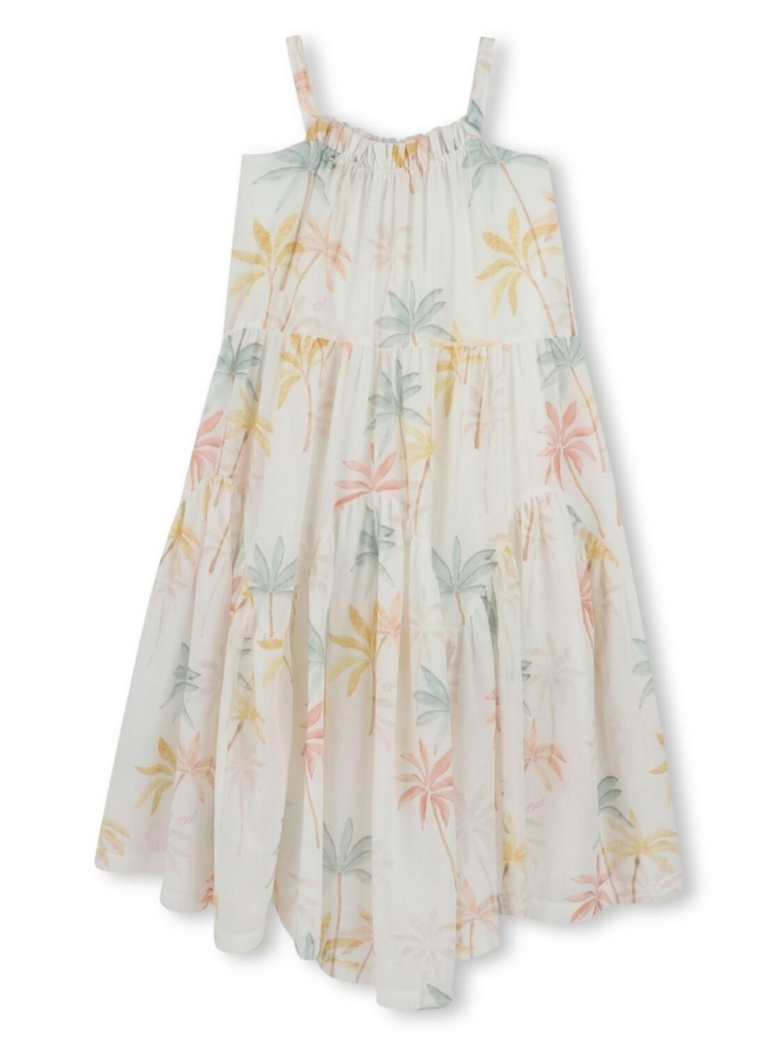 

Chloé Kids платье с принтом, белый