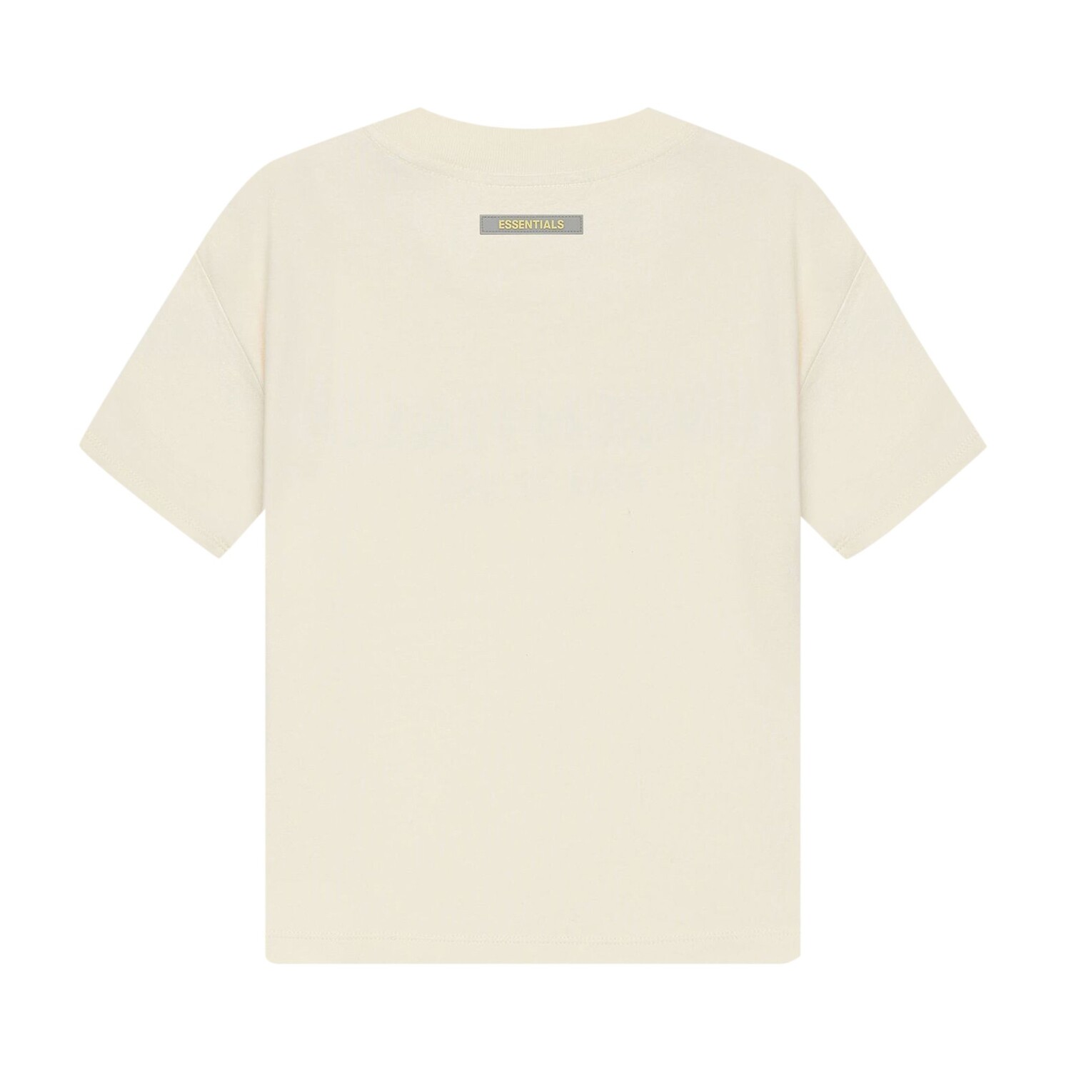 Детская футболка с короткими рукавами Fear of God Essentials, цвет Buttercream — фото 2