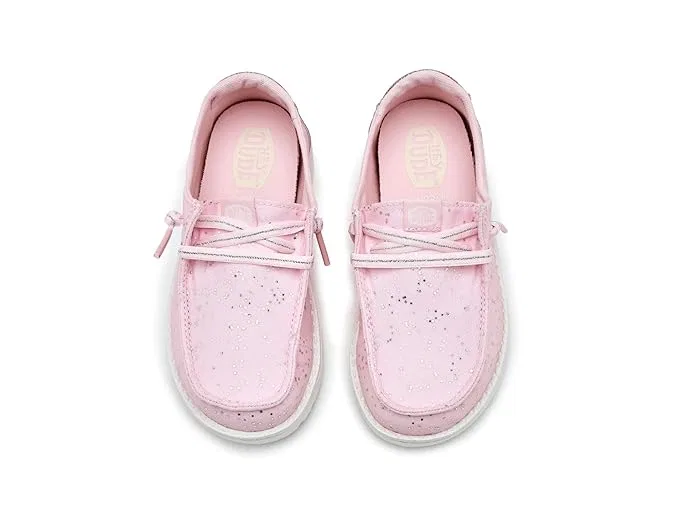 Лоферы детские Wendy Print Hey Dude Kids, Sparkle Pink — фото 3
