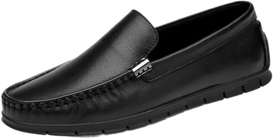 Туфли кожаные мужские, Loafers & Slip-Ons, Black UOPYNE