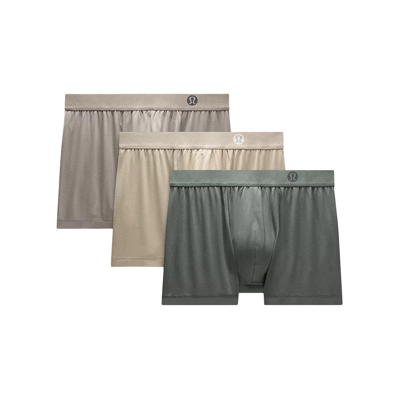 

Мужские боксеры 3 штуки Lululemon, зеленый/серый/коричневый