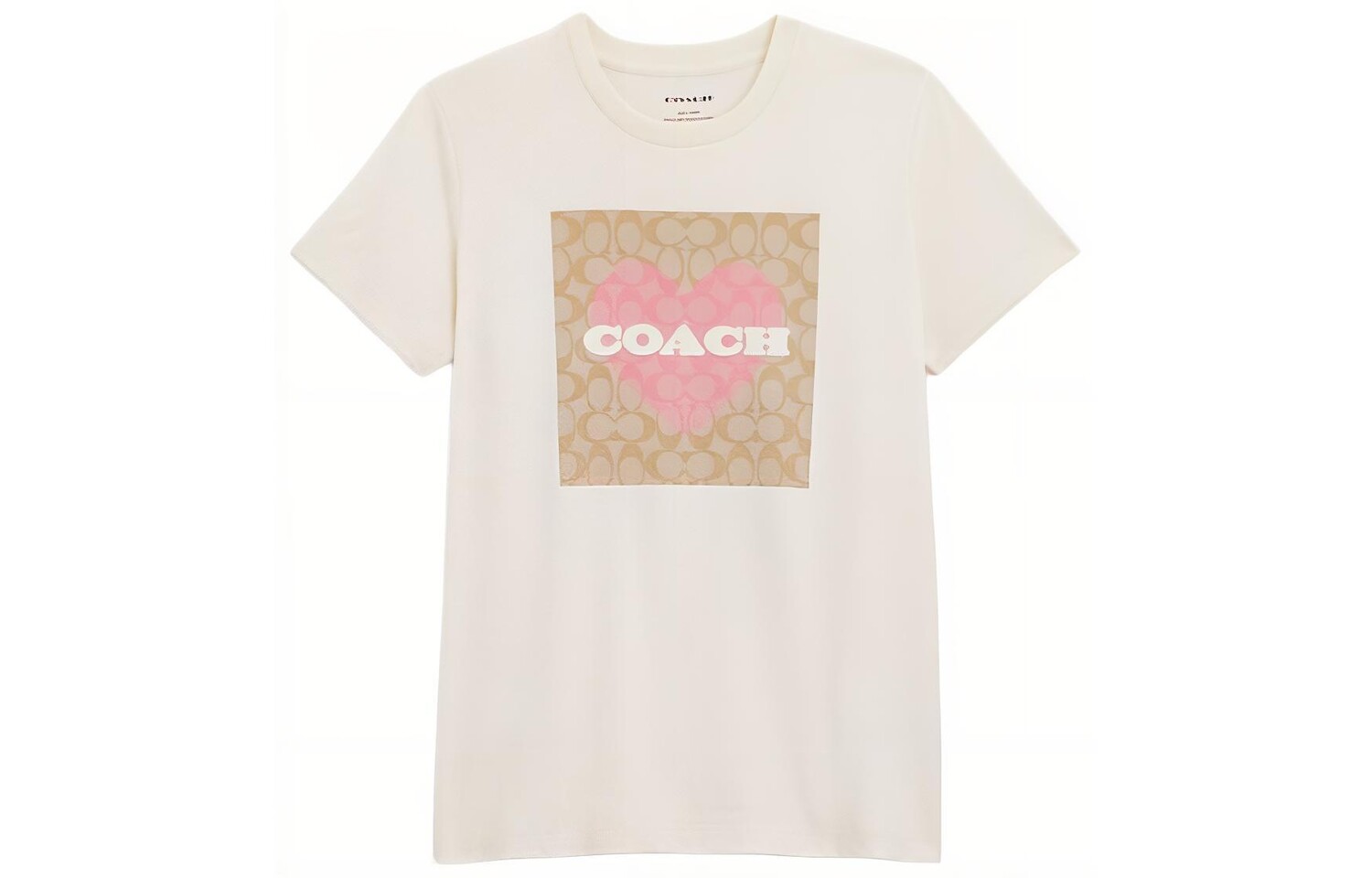 

Футболка женская кремовая Coach