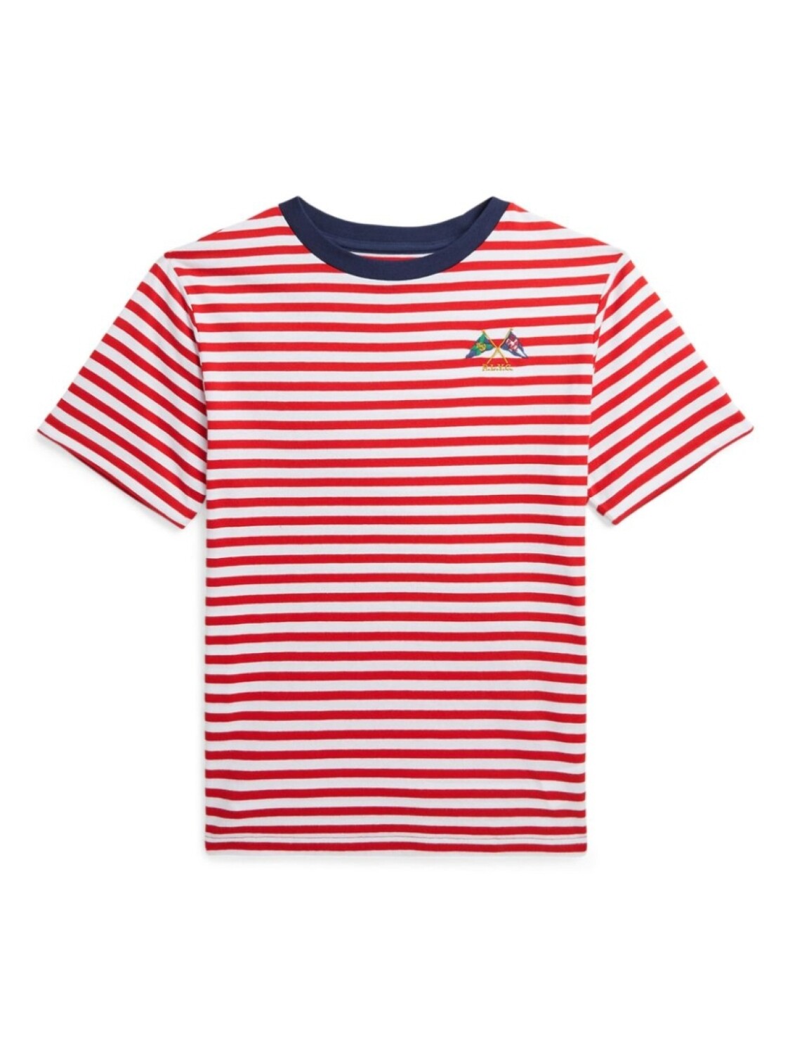 

POLO RALPH LAUREN KIDS футболка в полоску, красный