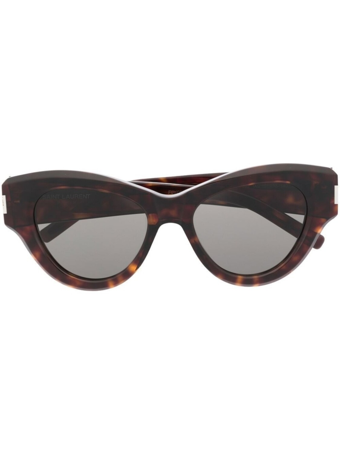 

Солнцезащитные очки в оправе 'кошачий глаз' Saint Laurent Eyewear, коричневый