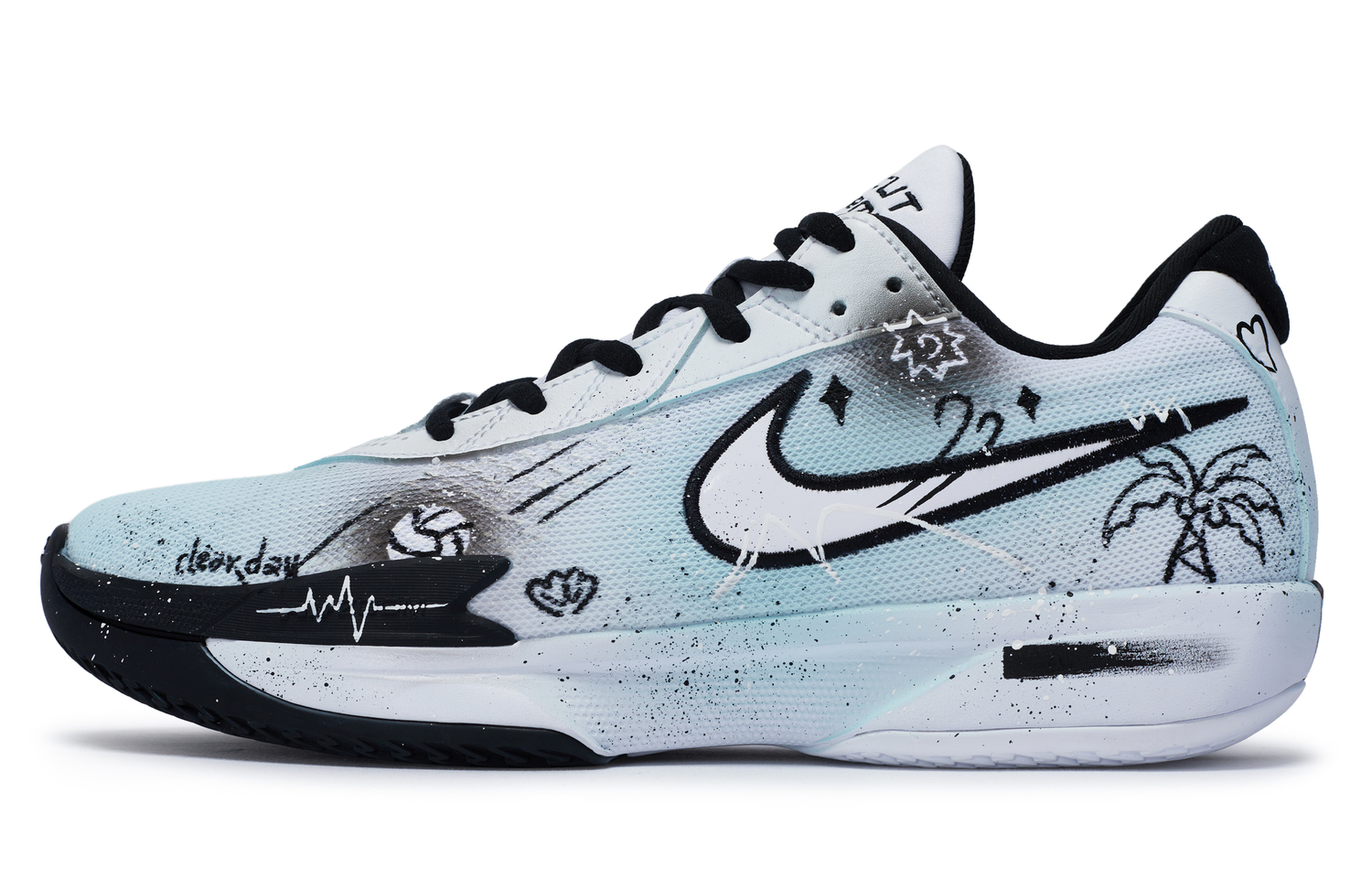 

Nike Air Zoom G.T. Cut Academy мужские баскетбольные кроссовки низкие белый/черный синий белый черный