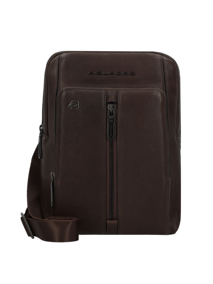 

Наплечная сумка Piquadro Wollem Umhängetasche RFID Schutz Leder 22 cm, цвет dark brown