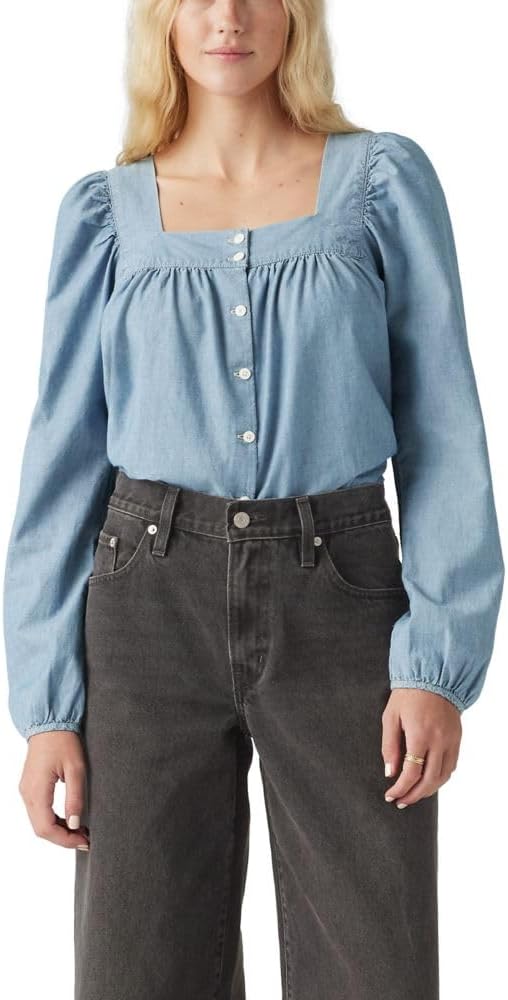 

Женская блузка Levi's Amber с длинным рукавом, Bright Mid Stone