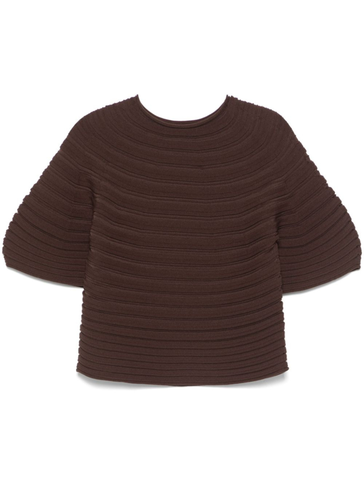 

Pleats Please Issey Miyake трикотажный топ, коричневый
