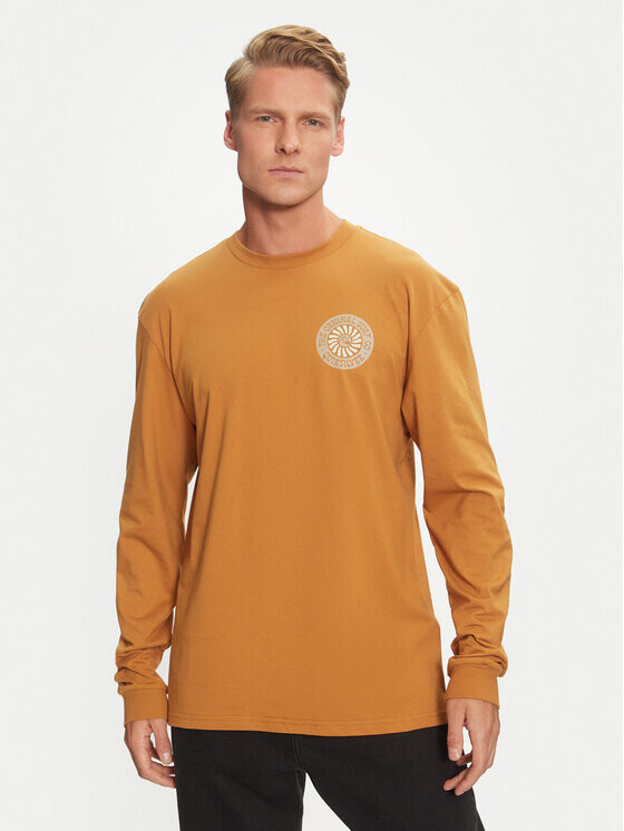 

Классический крой с длинными рукавами Quiksilver, коричневый