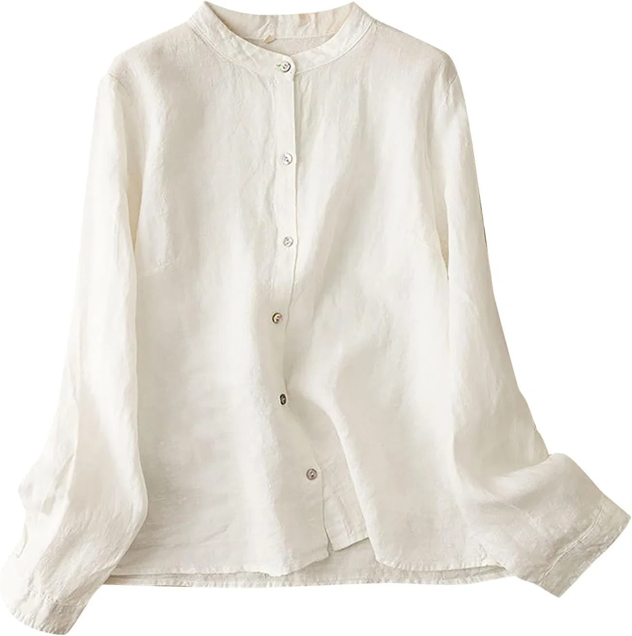 Блуза, белая, Button-Down Shirt, белый