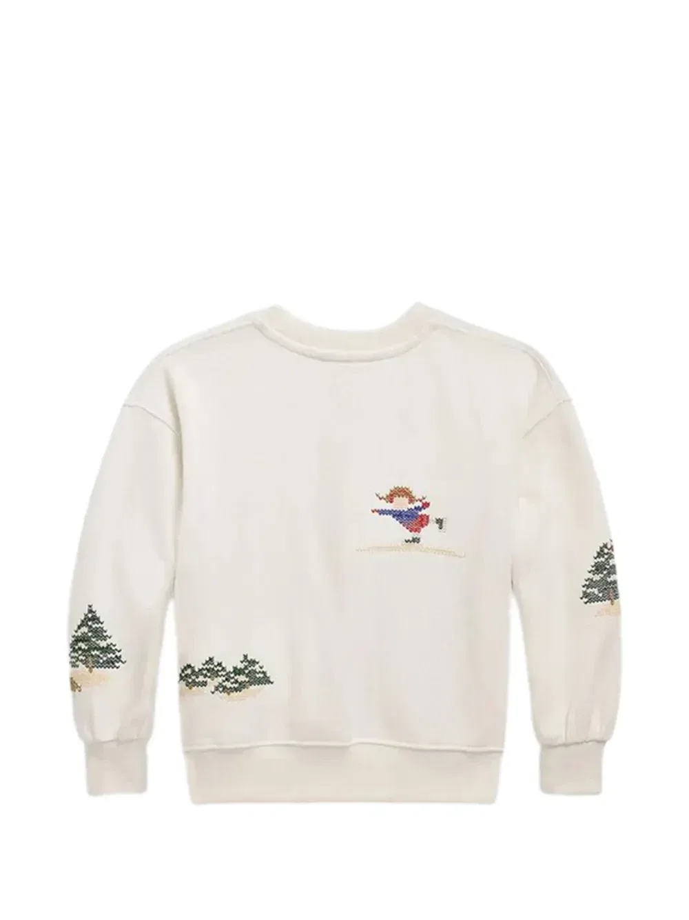 Свитшот с круглым вырезом Polo Ralph Lauren Kids, бежевый — фото 2
