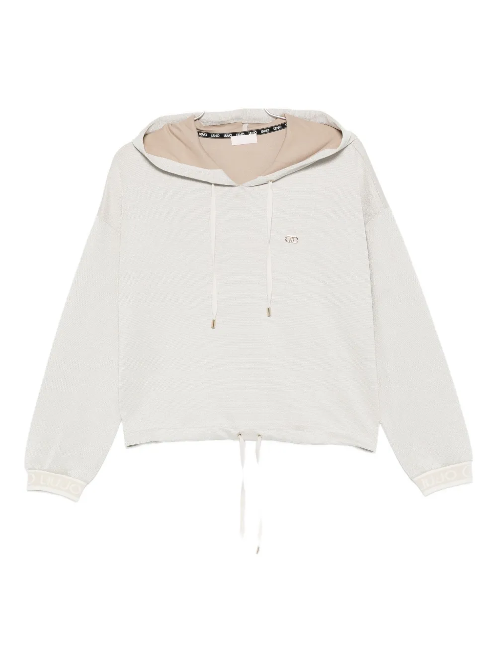 

Худи с логотипом и кулиской LIU JO, нейтральный