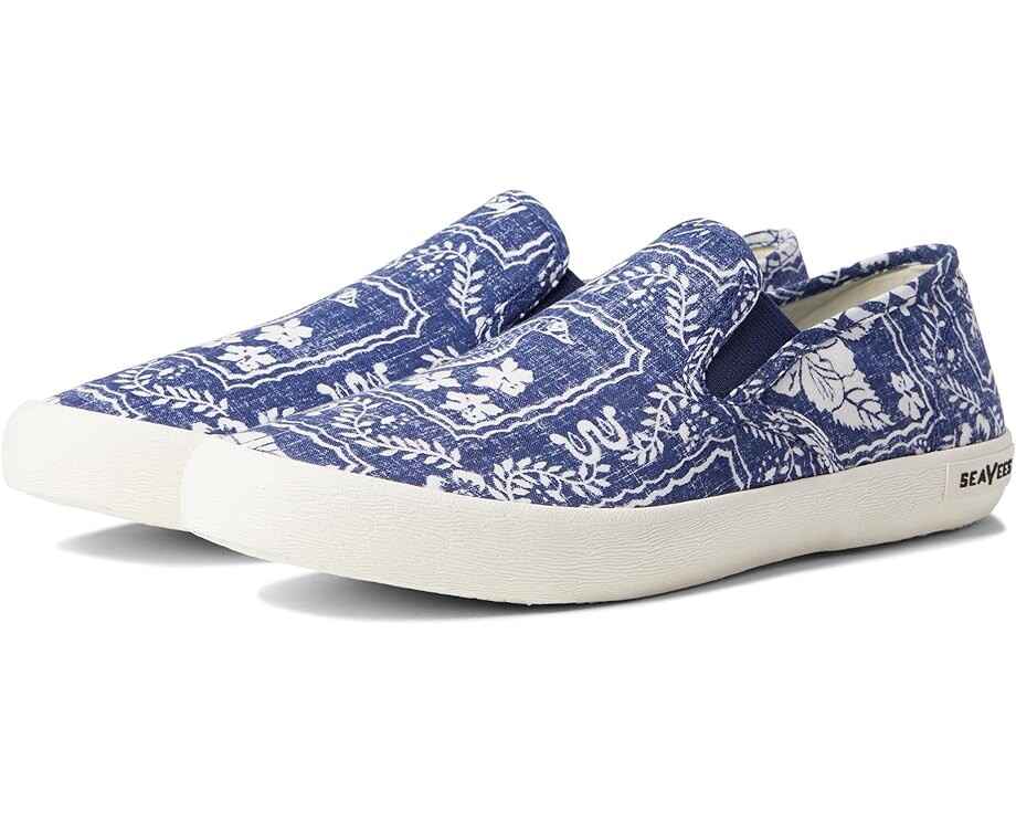 

Кроссовки SeaVees Baja Slip-On Reyn Spooner M, цвет Navy Lahaina Sailor