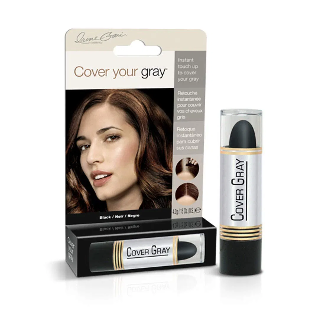 Карандаш Cover Your Gray Instant Touch Up Stick для закрашивания седины, черный Cover Your Gray, Black