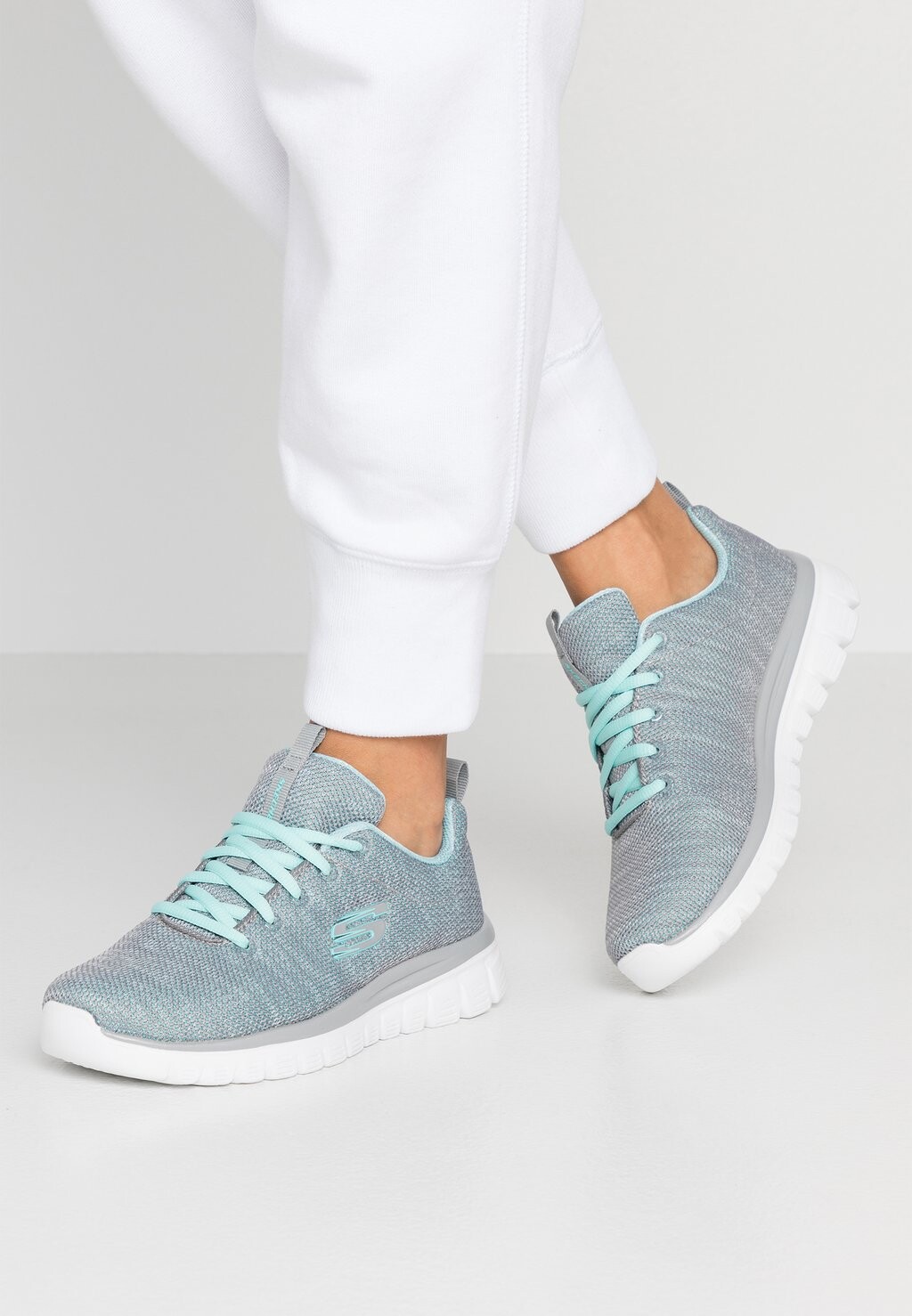 

Кроссовки Skechers Graceful, серый / мятный