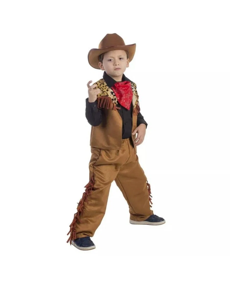Детский костюм ковбоя Дикого Запада Dress Up America, коричневый