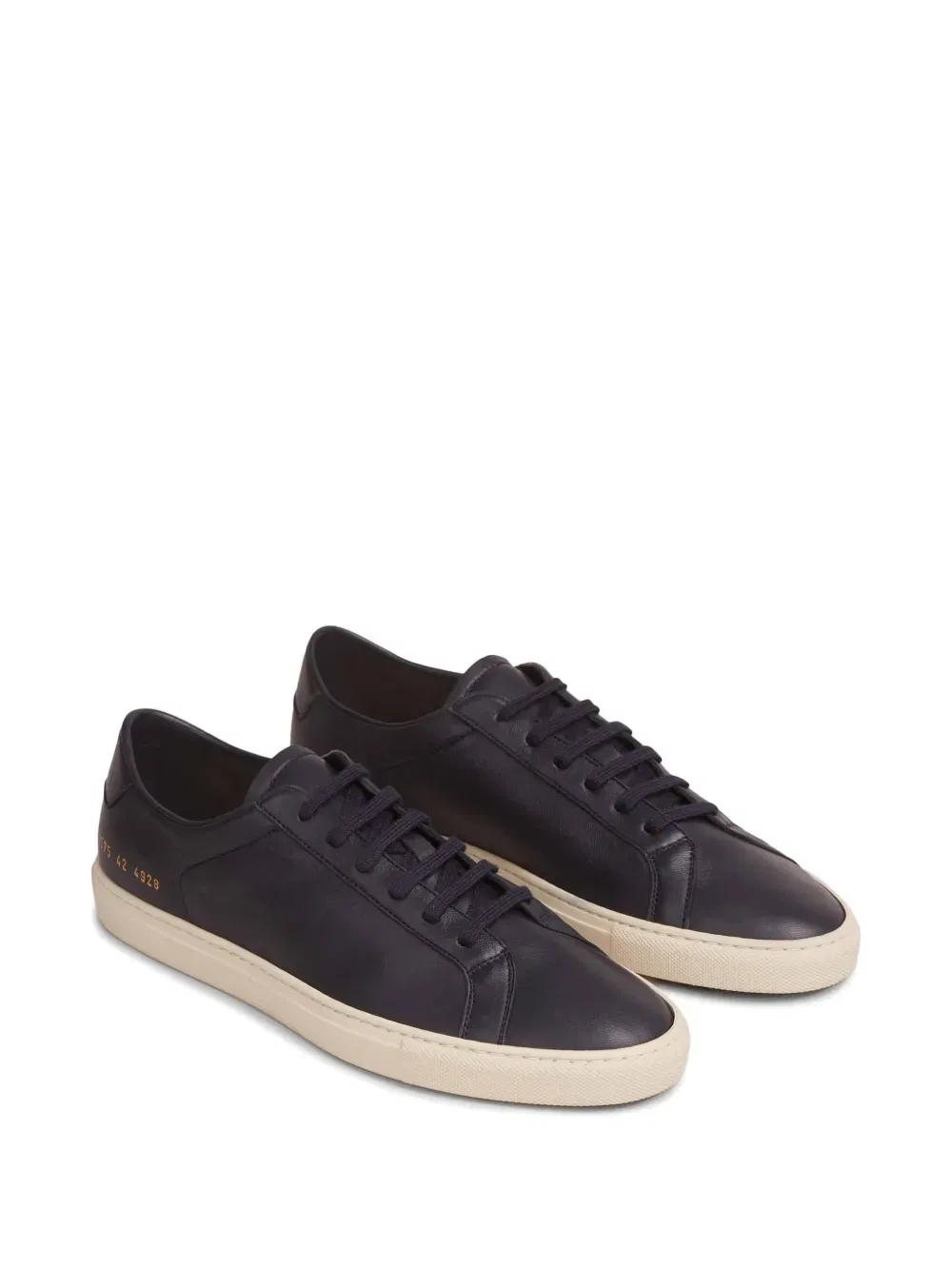 Кожаные кроссовки на шнуровке Common Projects, синий — фото 2