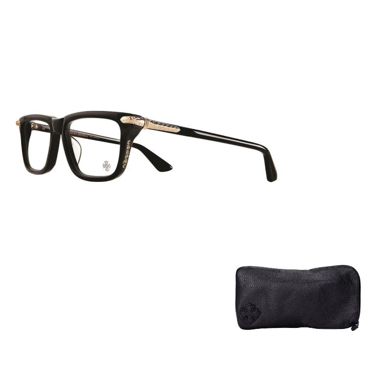 

Chrome Hearts Пластиковые очки в квадратной оправе Alloy Frame унисекс black