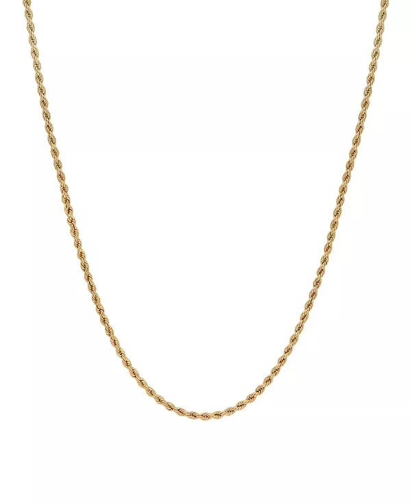

Ожерелье из цепочек Rope Link длиной 20 дюймов (2,5 мм) из 18-каратного золота Macy'S, gold