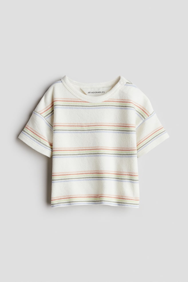 

Футболка из махровой хлопчатобумажной ткани H&M, мультиколор