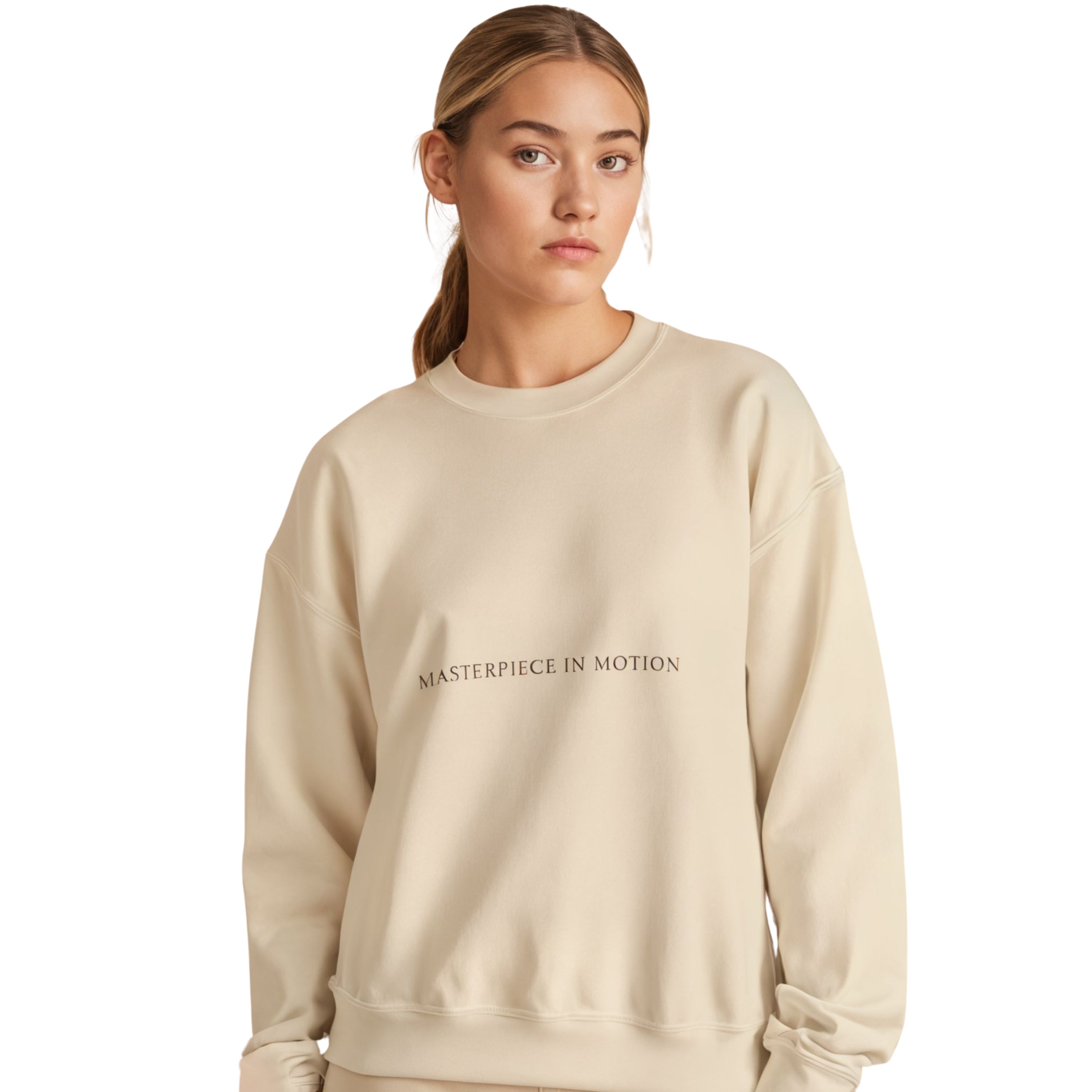 

Толстовка Ria из плотного хлопка с круглым вырезом Akalia, бежевый