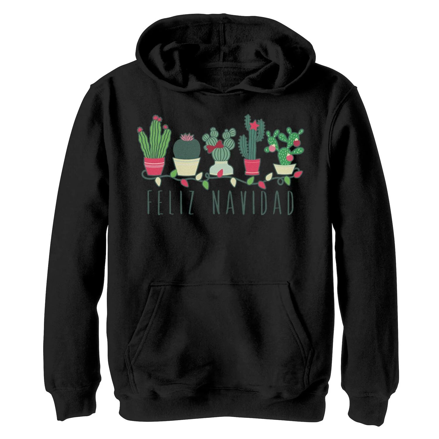 

Флисовая толстовка Feliz Navidad с кактусом и рождественскими огнями для мальчиков 8–20 лет Licensed Character