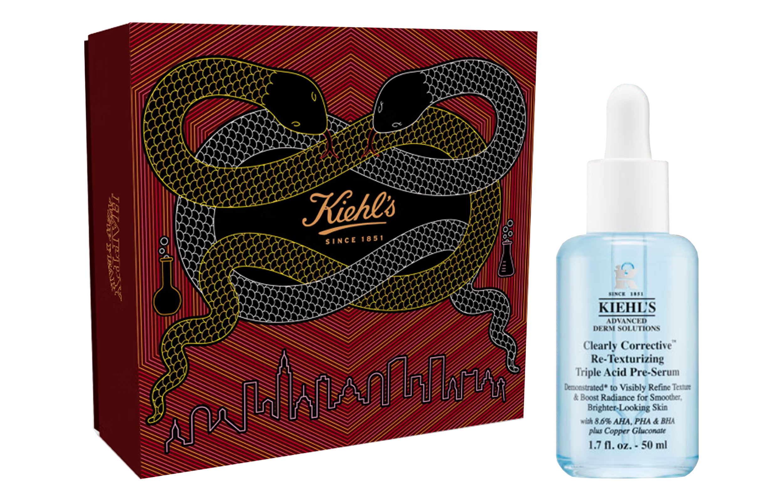 

Keyanshi новогодний лимитированный три кислотный осветляющий сыворотка увлажняющий, восстанавливающий и контролирующий жирность 50ml Kiehl's