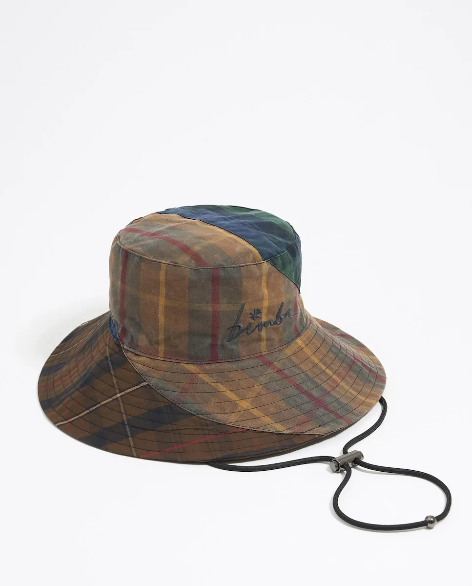 

Женская шапка в клетку из хлопка Bimba Y Lola, синий