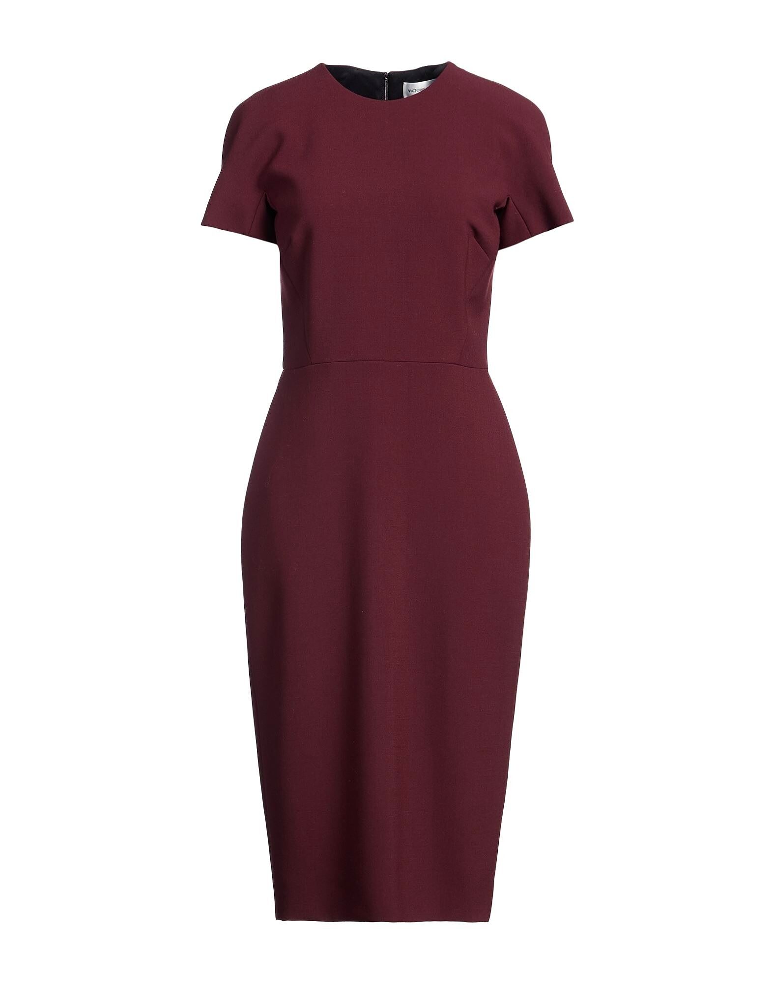 

Платье миди Victoria Beckham, шоколадный