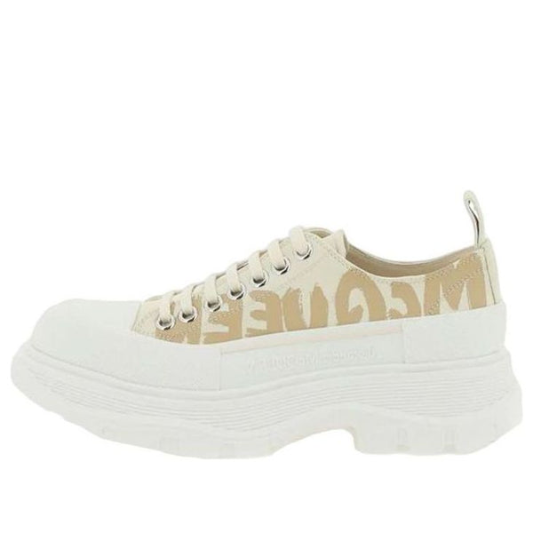 Кроссовки tread slick low lace up graffiti shoes 'yellow white' Alexander Mcqueen, желтый