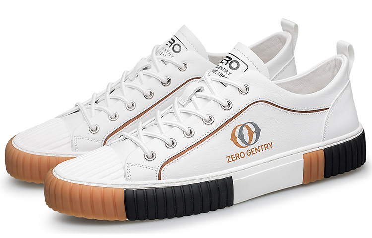 Стильные скейтбордические кроссовки Men's ZRO, бело-серые — фото 2