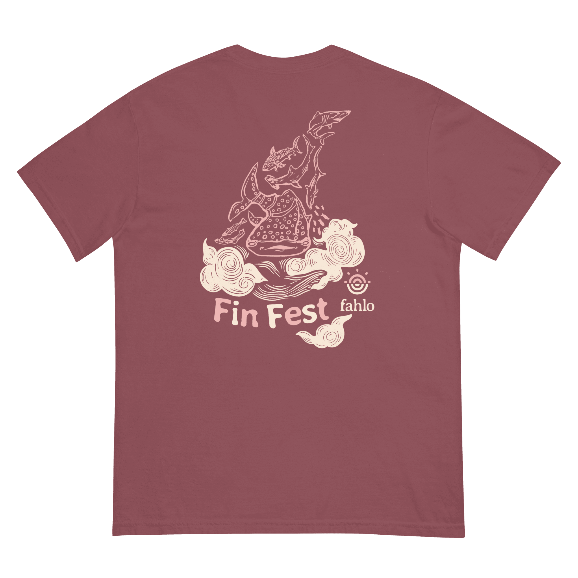 

Футболка Fin Fest 2024 - Кейтлин Fahlo, цвет Brick