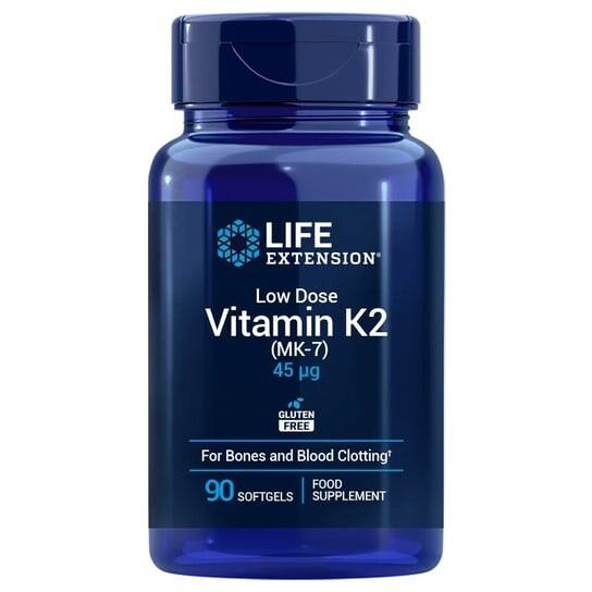 

Life Extension, Низкие дозы витамина K2 MK7 EU (90 капсул.)