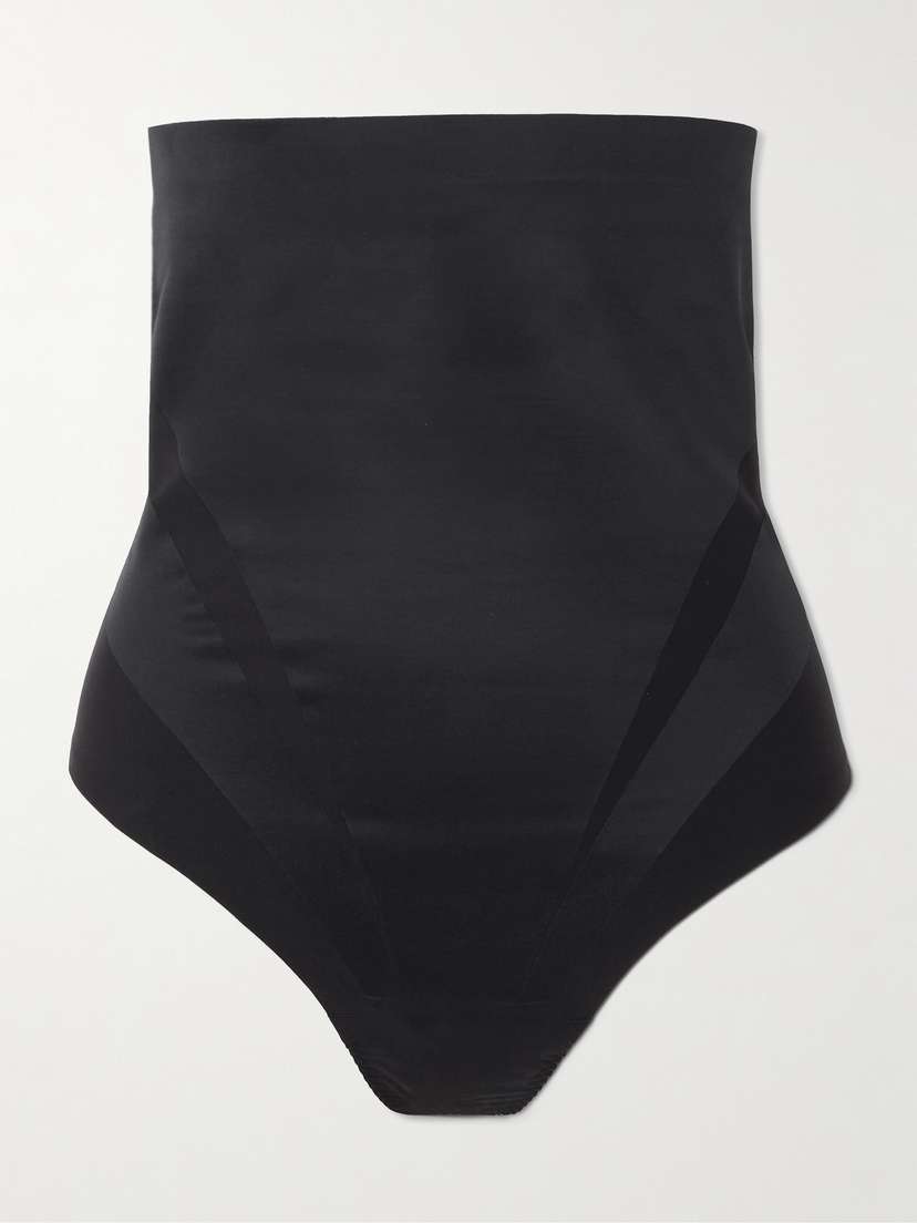 

Бесшовные эластичные стринги Spanxsculpt с высокой талией Spanx, черный