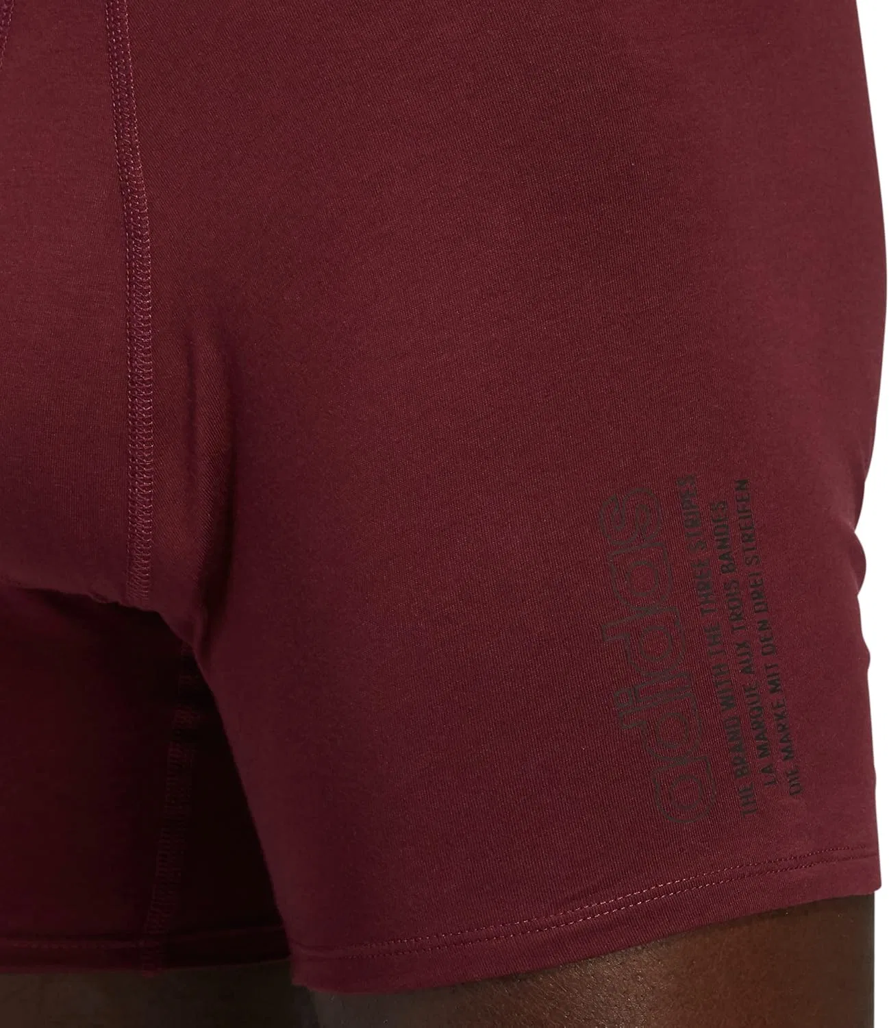 боксеры stretch cotton Adidas Shadow Red/Black/Grey — фото 2