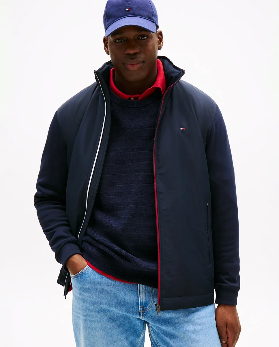 

Мужская толстовка в стиле микс-медиа больших размеров Tommy Hilfiger, темно-синий